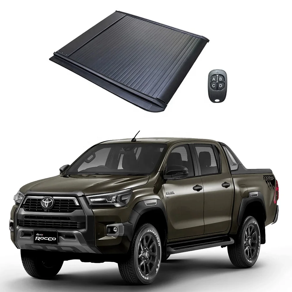 

4X4 Hard Roller Lid Aluminum Retractable Pickup Truck Bed Electric Roll up Tonneau Cover for Toyota Hilux Rocco