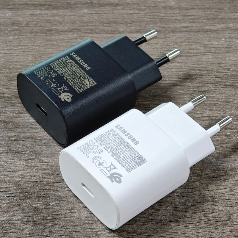 Samsung A17 A16 A26 A36 A56 S25 S24 S23 S22 S21 S20 25W Charger PD Super Fast Charge Adapter for Gal
