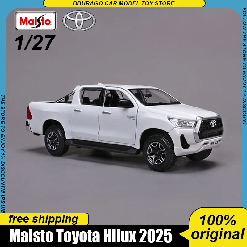 

New Product In Stock Maisto 1:27 Toyota Hilux Alloy Miniature Toyota Hilux Pickup Diecast Model Toyota Gr Supra Toys Kids Gift