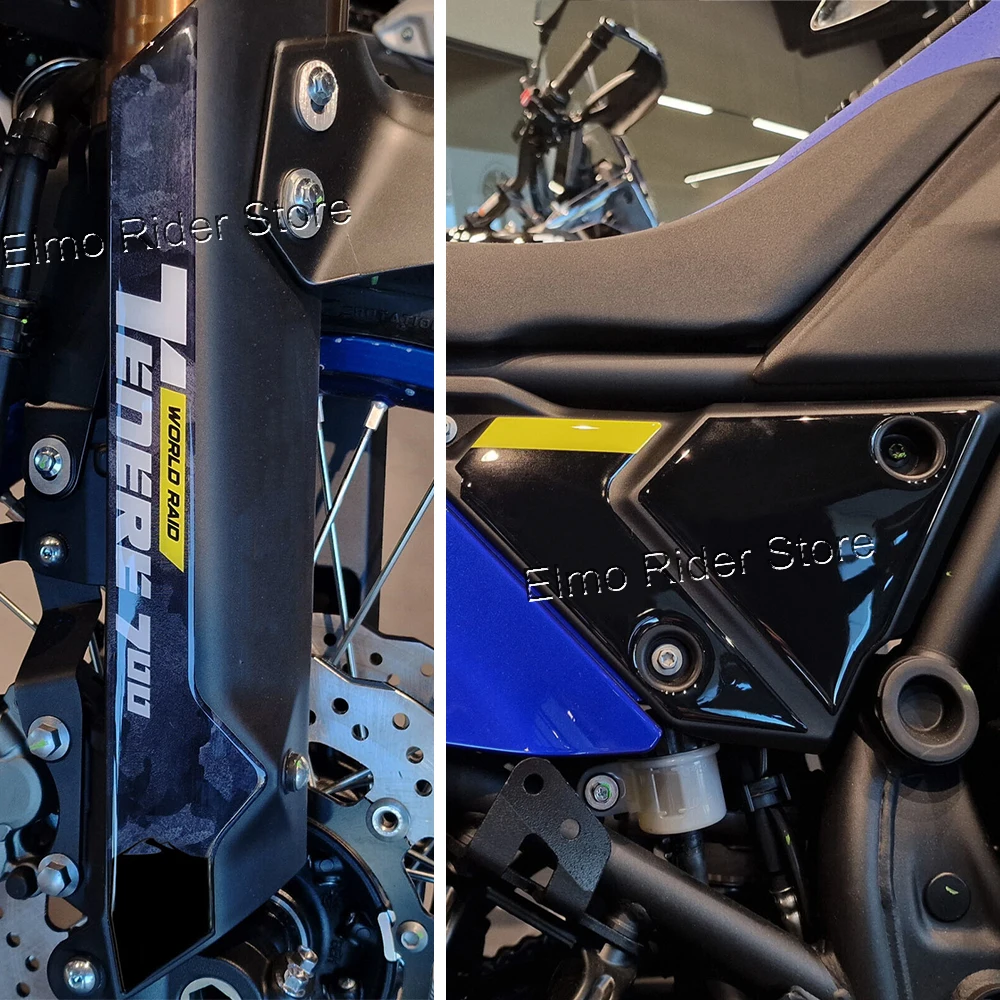 3D Epóxi Resina Proteção Decal Adesivos Kit, Acessórios Da Motocicleta, Yamaha Tenere 700, Mundial Raid 2023