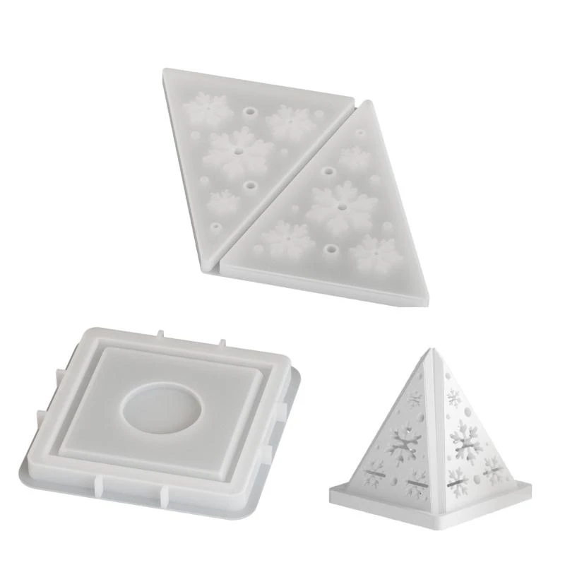G92D DIY Resin Pyramid Shaped Holder Mold For Creative Homes Decors And Gifts