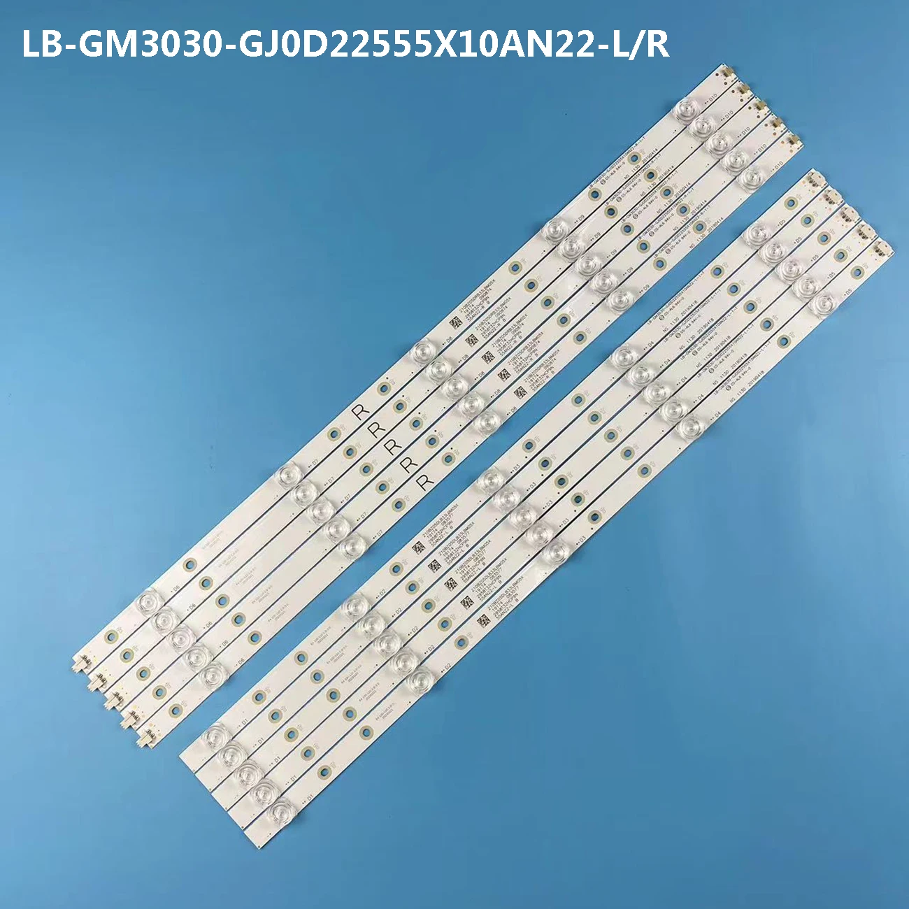 

LED Backlight strip For PHILIPS 55‘’ LB-GM3030-GJ0D22555X10AN22-R-1-H L T 55PUS7394 55PUS7504 TPT550J1-QUBH84.K 55PUS6754