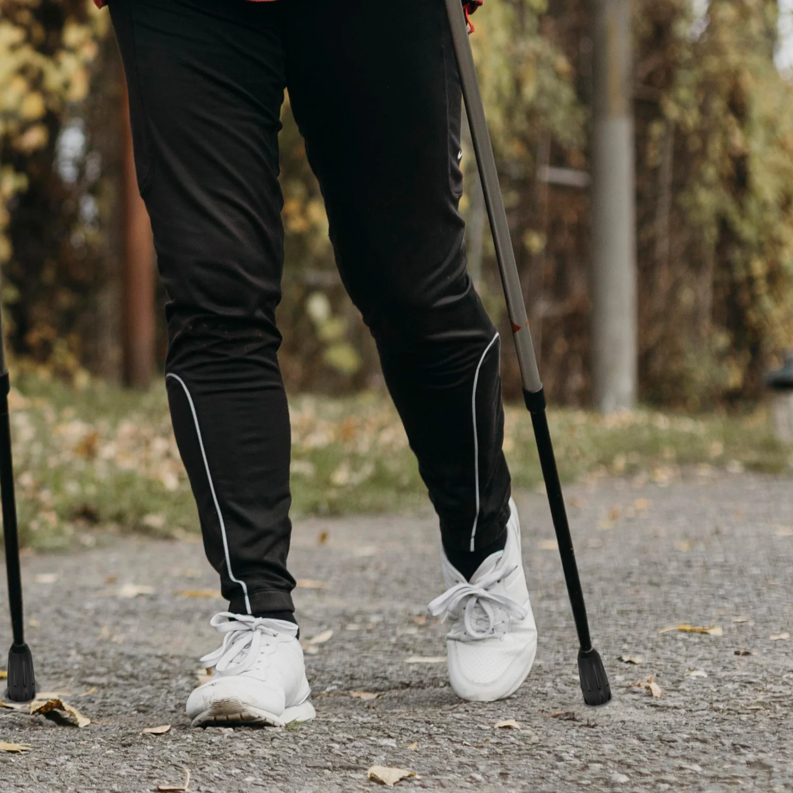 

10Pcs Trekking Pole Tips Round Corner PVC Durable Protective Covers Non-Slip Replacement Hiking Stick Accessories