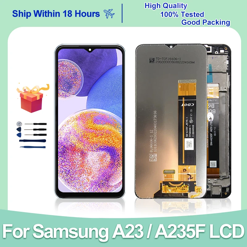 IPS LCDFor Samsung galaxy A23 LCD SM-A235F/DSN Display SM-A235F SM-A235F/DS Touch Screen Digitizer A23 Display SM-A235M SM-A235N