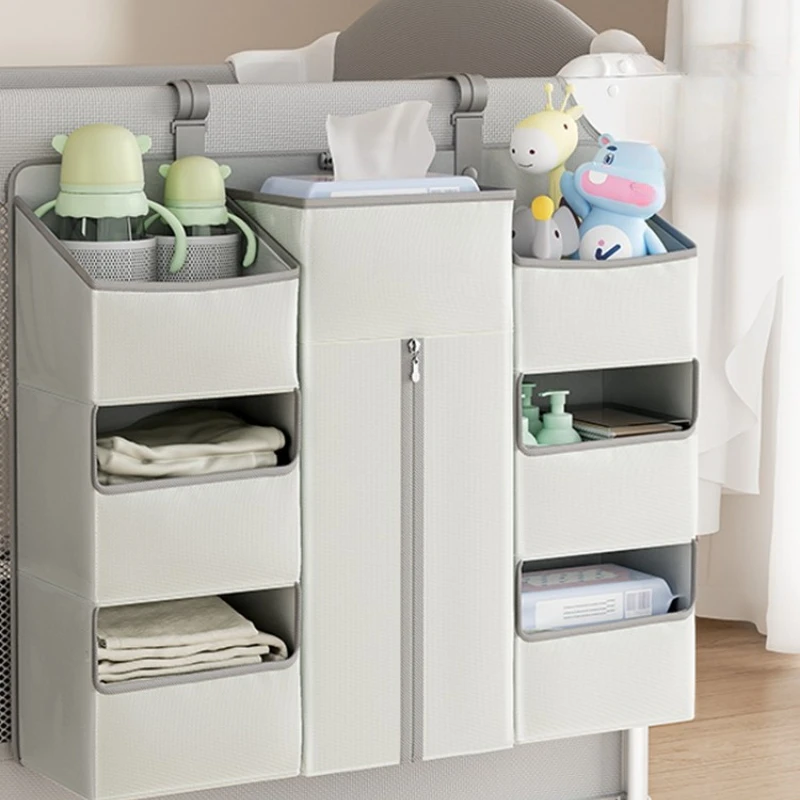 bed hanging storage bag, bedside hanging bag, multi-functional storage hanging basket