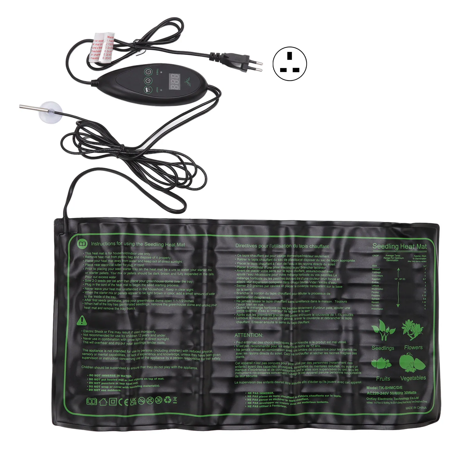 

Коврик для подогрева рассады из ПВХ и силикона, мягкий, с 6-ступенчатой регулировкой температуры, 220-240В, термостойкий, для проращивания семян