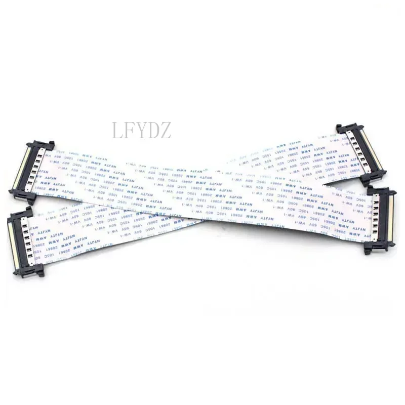 41Pin 51Pin I-PEX 4K LVDS Ultra HD LCD Strip Cable 0.5mm pitch AWM 20861 20706 105C 60V VW-1 V-by One 51P FFC Double Head