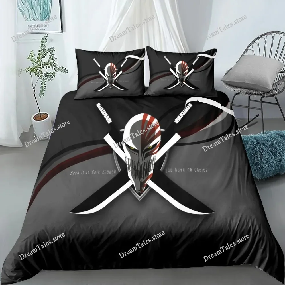 Anime Bleach Children Bedding Set King Queen Double Full Twin Single Size Bed Linen Set Home Textileextile Luxury Gift741
