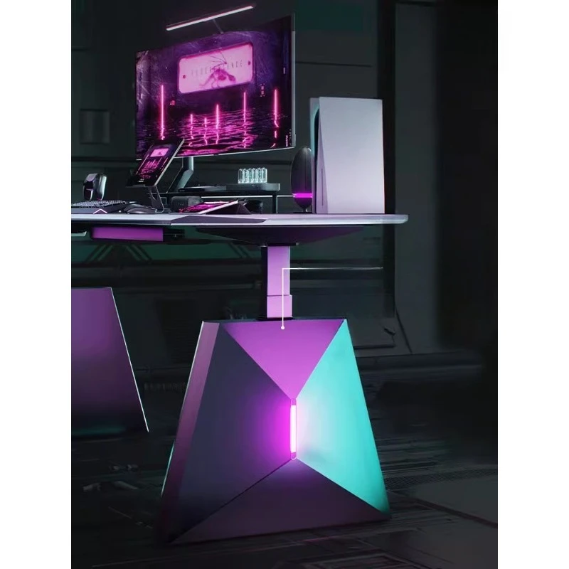 

Electric lifting table, computer e-sports table, double computer table, large desk, desk workbench