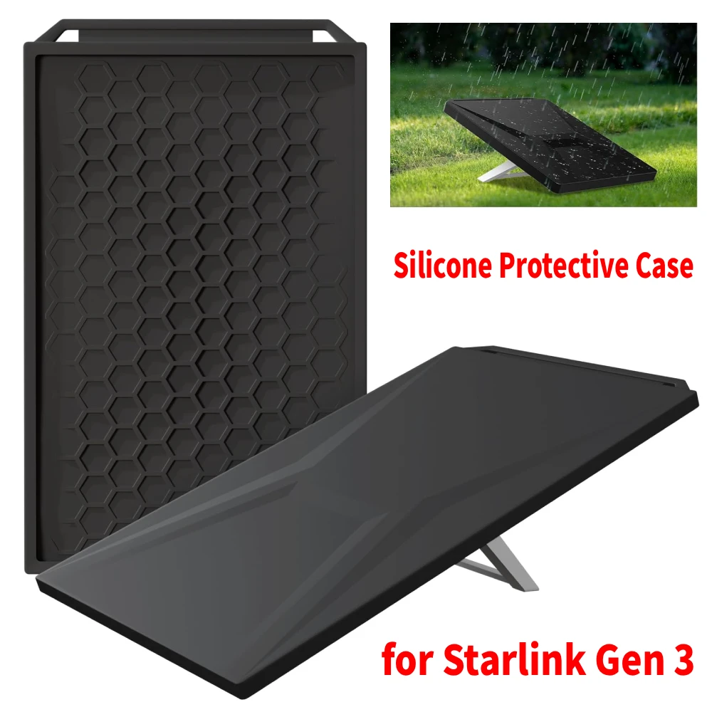 

Silicone Protective Case for Starlink Gen 3 Satellite Dish Hailproof, Waterproof Roof RV Boat Outdoor for Starlink Gen 3 Cover