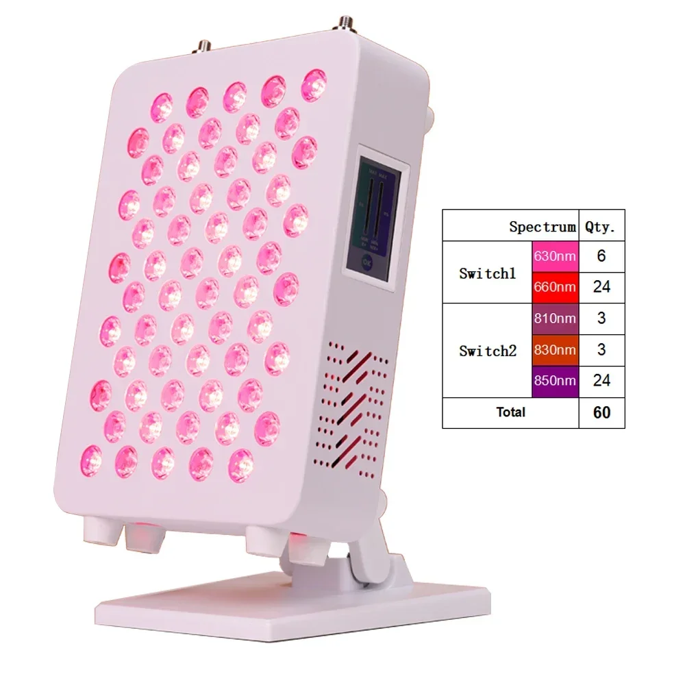 Adjustable Frequency Led Light Therapy Physiotherapy Red Light Therapy Panel RL60SPT