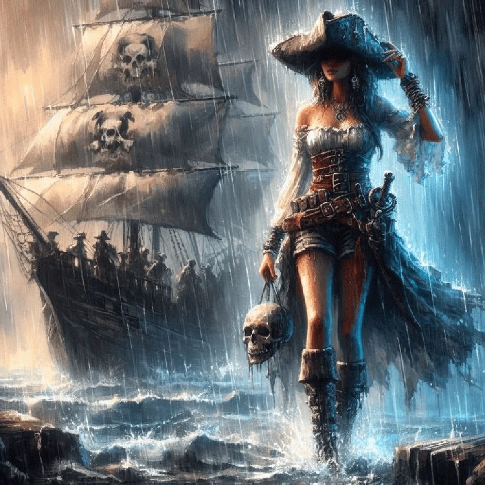 

500/1000pcs Adult Jigsaw PuzzleThe Pirate Captain Puzzles for Gameroom Bedroom Livingroom Gift Challenging Game