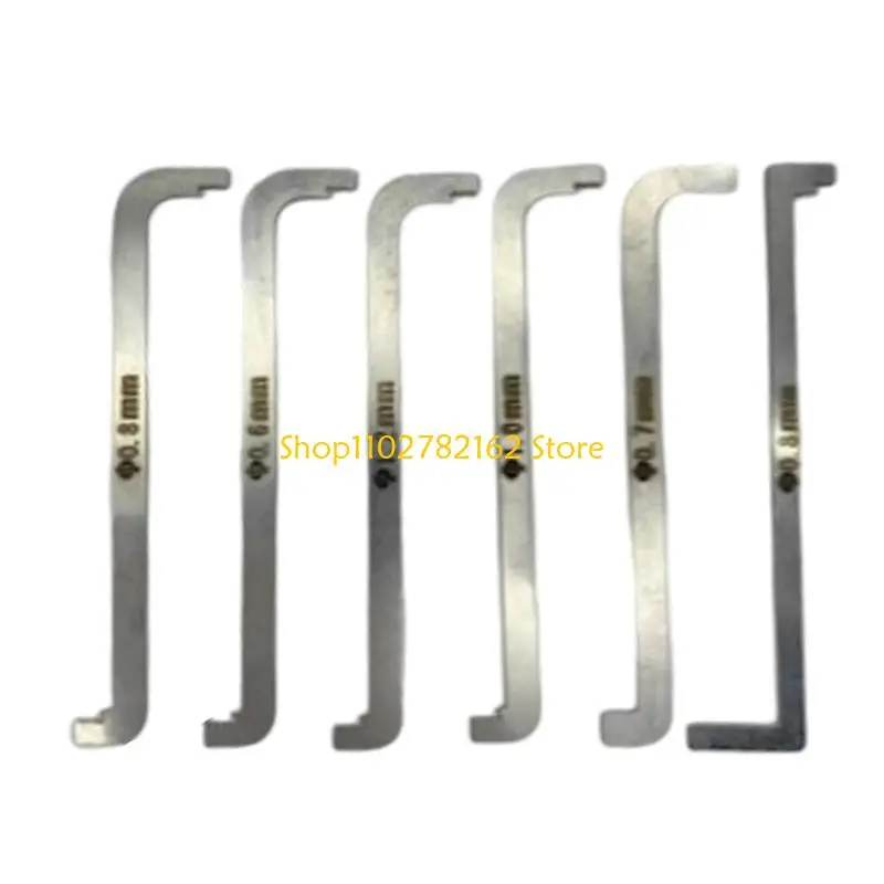 

547B 6Pcs Z Corner Double End Screwdriver Stainless Steel Offset Screwdriver