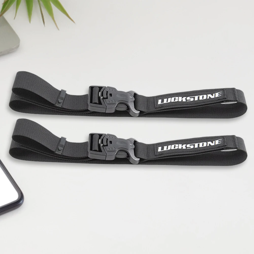 2pcs Buckle Strap Multifunctional Portable Travel Luggage Strap Wear Resistant Strong Load-bearing for Camping Hiking Travel