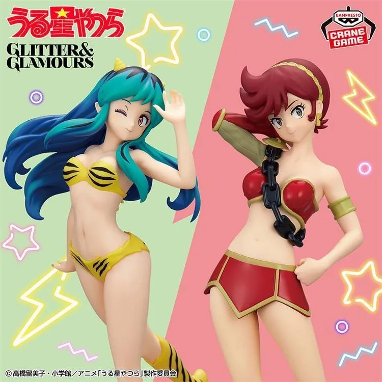 Original Banpresto Anime Figure Urusei Yatsura GLITTER&GLAMOURS-LUM and Bestie Collection-vol.3 PVC Action Figurine Toys Model