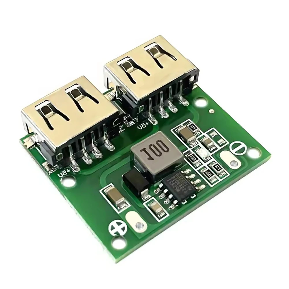 DC DC Step Down Converter 9V 12V 24V to 5V Module with Dual USB Output 3A Charging for USB Devices and Power Banks