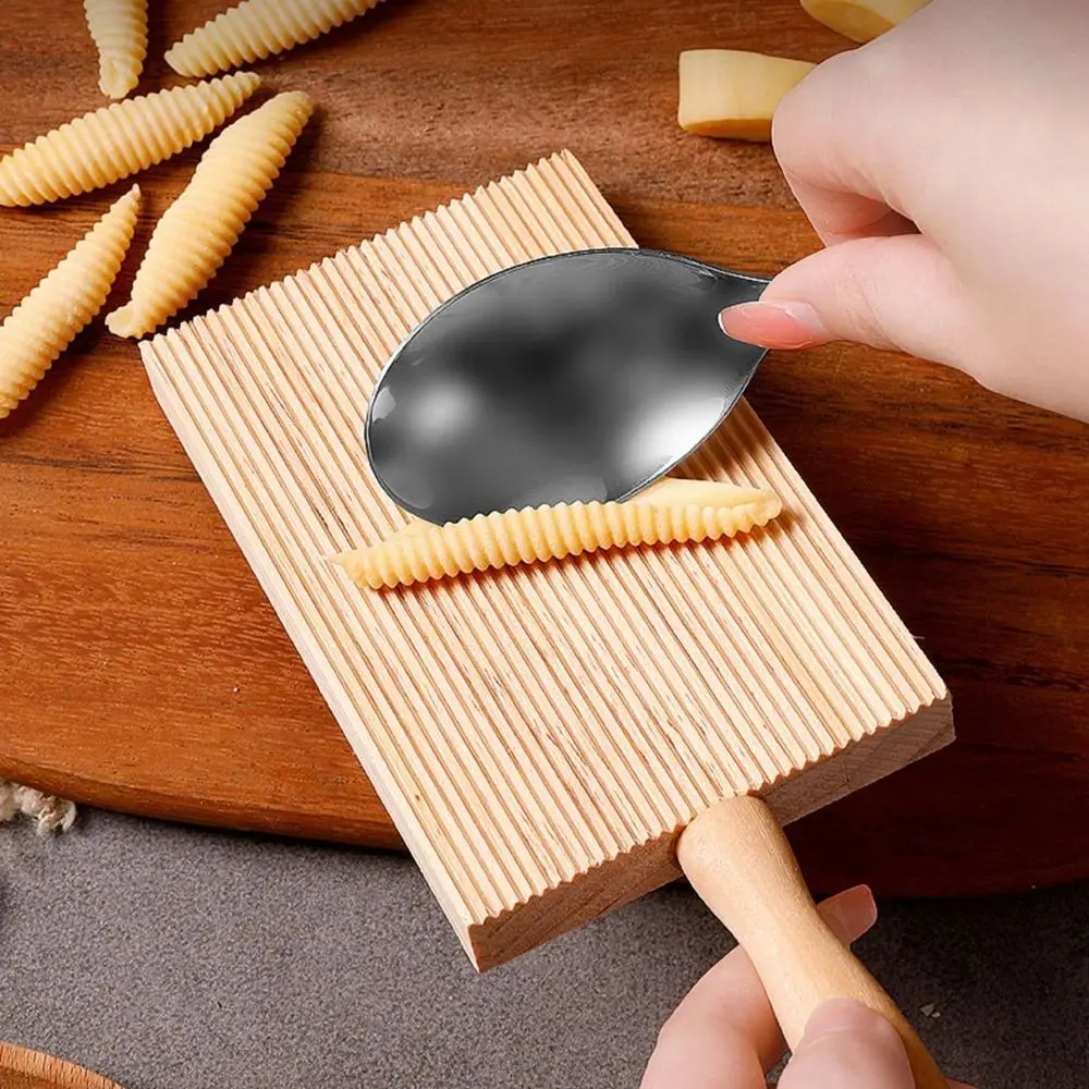 DIY cocina espaguetis Garganelli masa mantequilla Paddle Maker herramienta tablero de Gnocchi servidor de Pasta