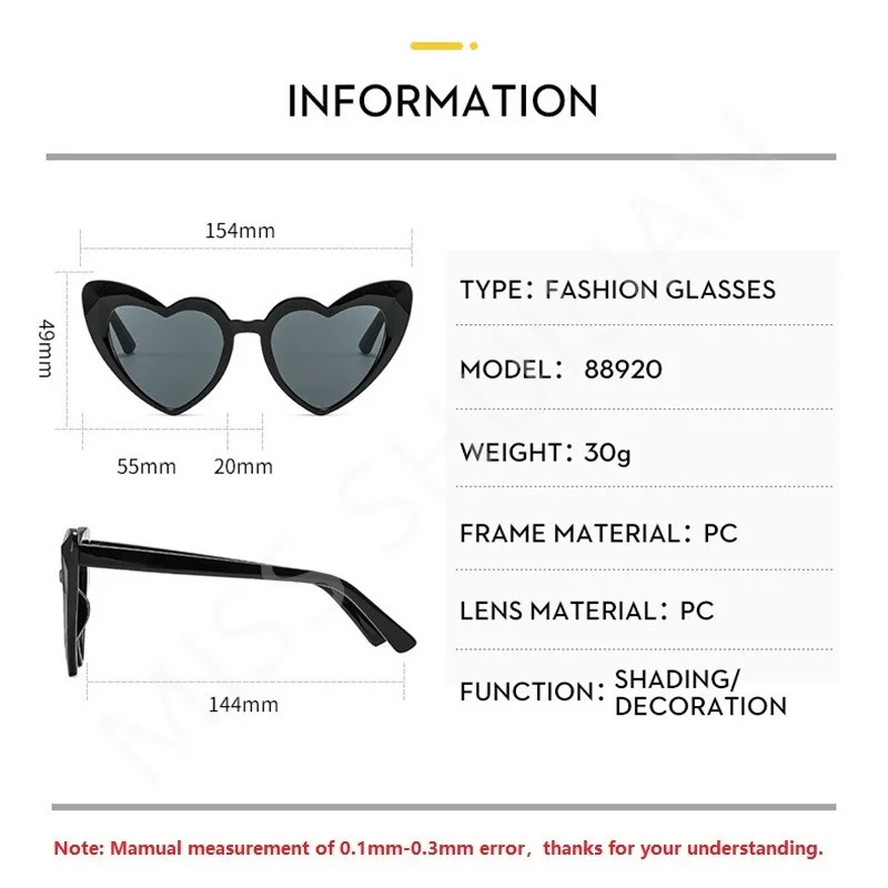 New 3D Stereoscopic Design Love Heart Sunglasses for Women Men Jelly Color Street Shooting Sun Shades Glasses 2024 Gafas De Sol