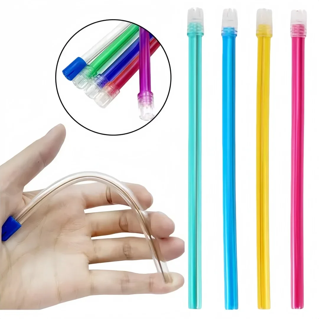 100PCS/bag Disposable Dental Saliva Ejector Low Capacity Vacuum Straw Saliva Suction Tool Oral Dental Salivary Tube Material