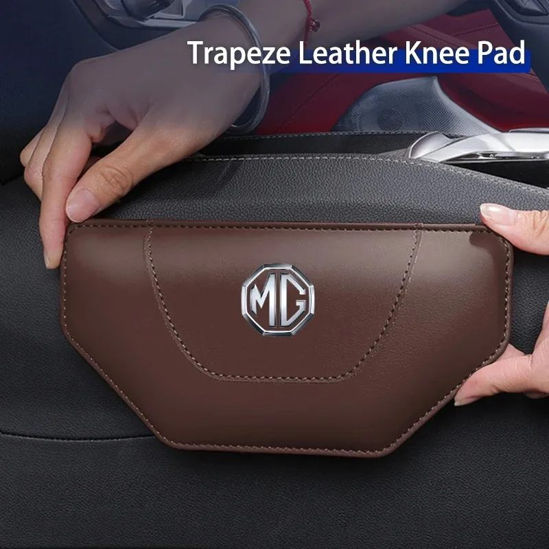 Car Knee Pad Center Console Pad Interior Knee Protector Mat Leather For MG ZS MG4 EV MG HS MG3 MG5 EV Marvel R MG ONE