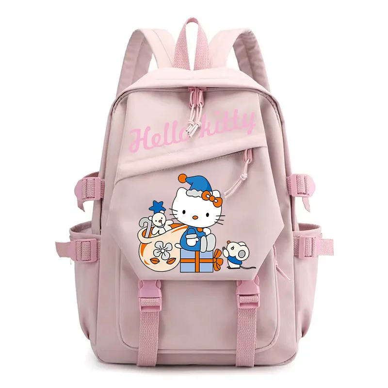 MINISO Sanrio Новинка Студенческая школьная сумка Hellokitty Повседневный милый мультяшный легкий холщовый рюкзак для компьютера