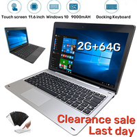 Nextbook 2GRAM 64GOM 11.6 INCH G12 Windows 10 Tablet PC 1366*768 IPS Dual Cameras 9000mAH Battery WIFI Touch Screen