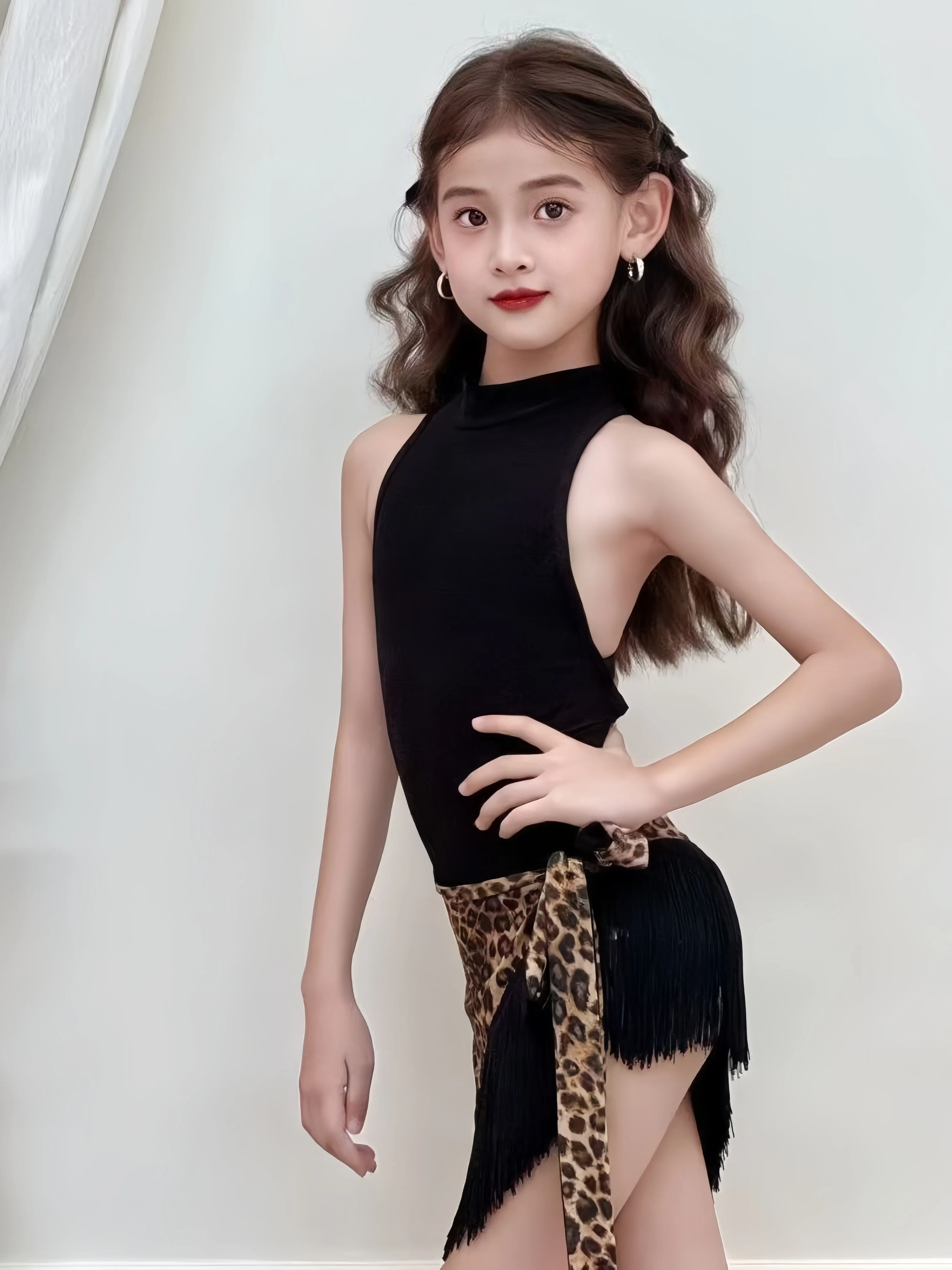 2025년 신상 라틴 댄스 공연 드레스 여성용 섹시한 야외 연회장 파티 스포츠 연습용 블랙 볼 이브닝 드레스