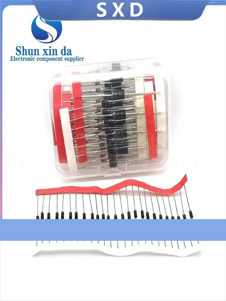 100PCS HER102 HER103 HER104 HER105 HER107 HER108 DO-41 100/200/300/400/600/800/1000V 1A HIGH EFFICIENCY RECTIFIERS DIP Diode