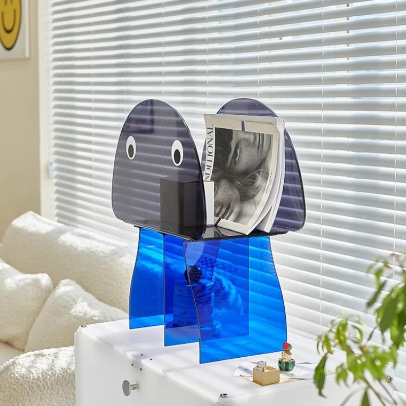 

Creative jellyfish bookshelf acrylic simple desktop children's shelf modern transparent Internet celebrity magazine shelf