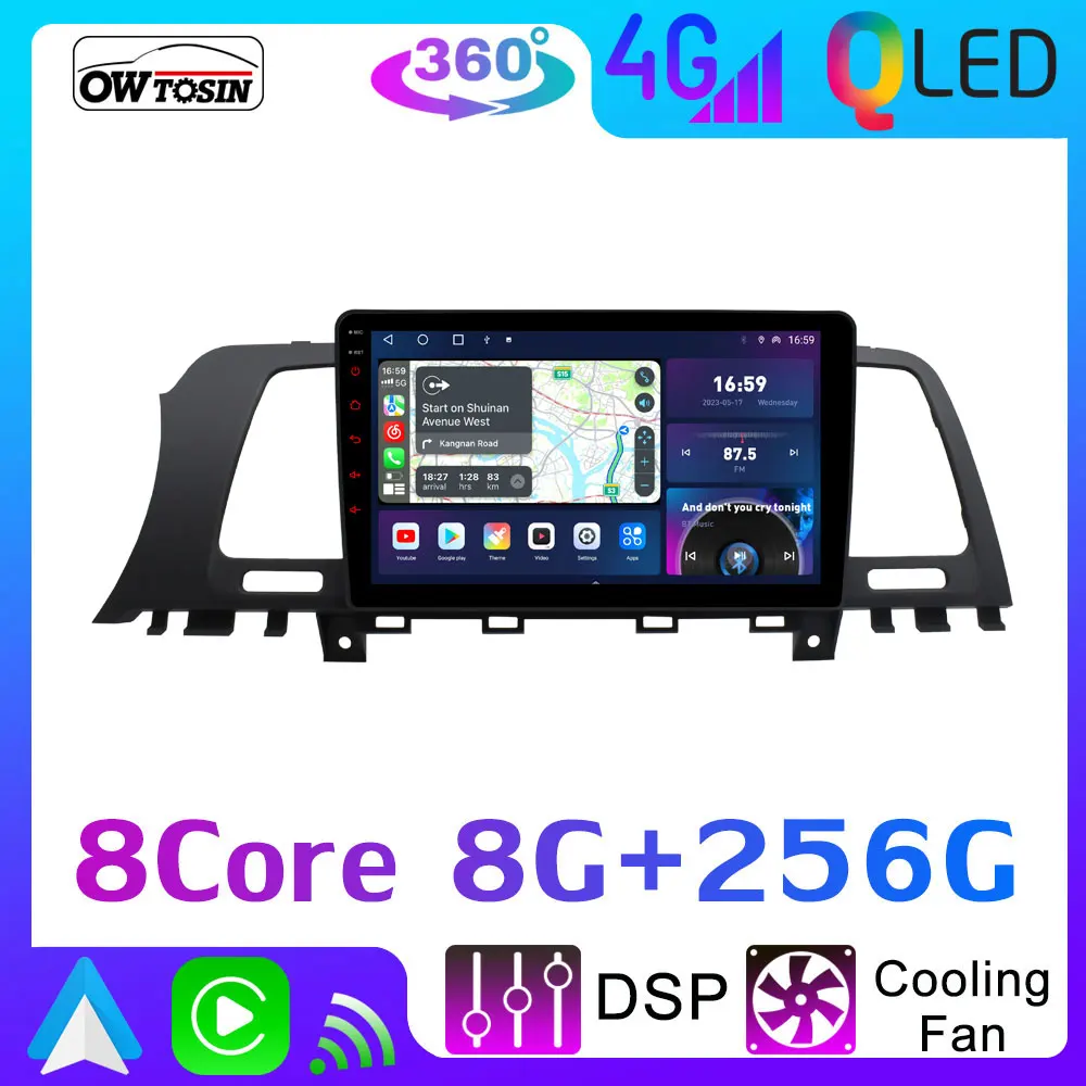 TS10 8Core 8G+256G QLED 1280*720P Android Multimedia Radio Car Stereo For Nissan Murano Z51 2008-2016 CarPlay Auto GPS Navigator