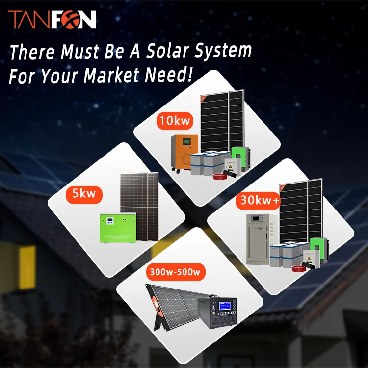 Hot Sell Tanfon Complete Set Solar Energy Power Storage System 30KW 12KW 10KW Hybrid Solar Panel Electric Power Generation Kit