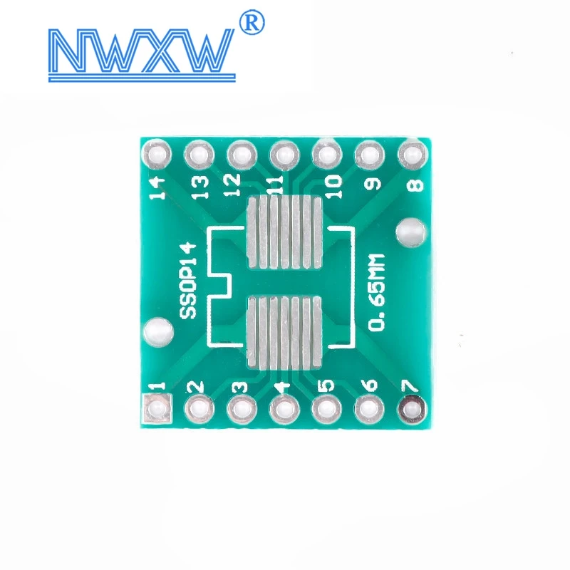 Picture 6: 10PCS TSSOP14 SSOP14 SOP-14 SOP14 to DIP14 PCB Transfer Board DIP Pin Board Pitch Adapter