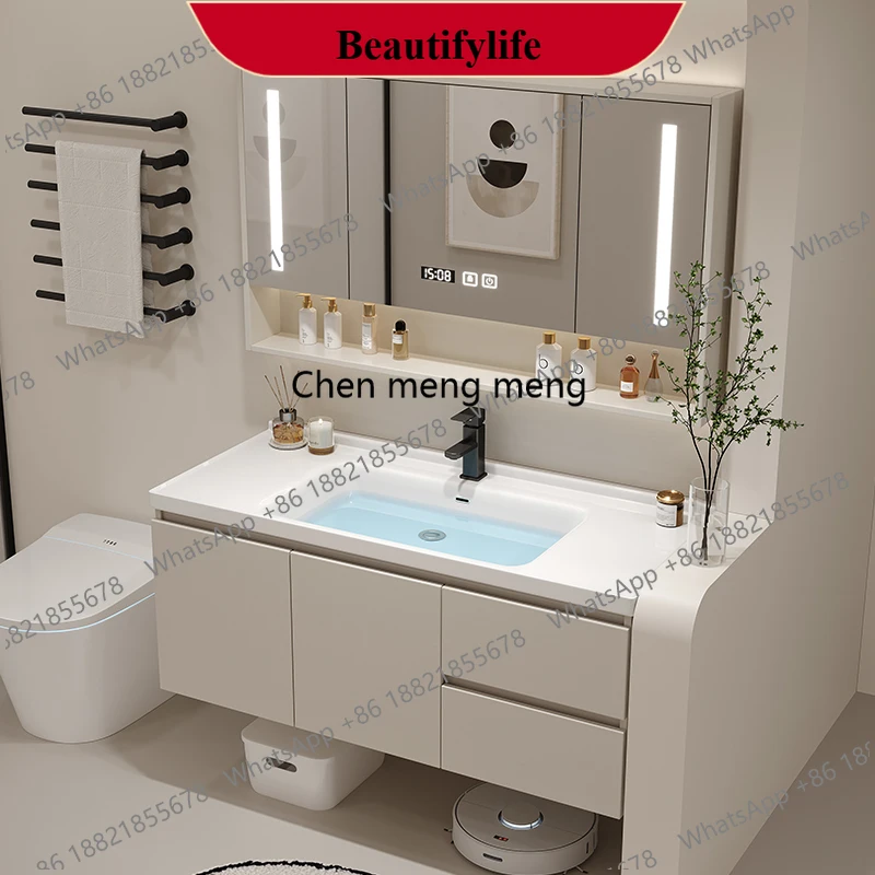 

F186 Умывальник из цельного дерева Шкафы для ванной комнаты Винтажный туалетный столик Шкафы для хранения туалета Зеркала для макияжа Meuble Туалет Furni