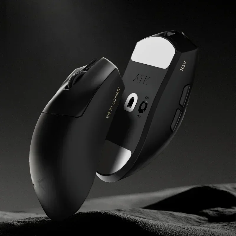 ATK X1 Ultimate Mouse 2.4g Wireless 8K Paw3950Ultra Lightweight Ergonomic FPS Gaming Mouse Custom Gamer Gift Office Mouse