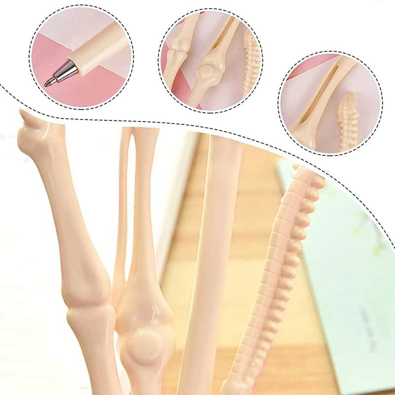 Imagem -03 - Canetas Esferográficas em Formato de Osso Novidade Caneta de Tinta Preta para Médico Enfermeira Amigos Caneta Esferográfica 40 Unidades de