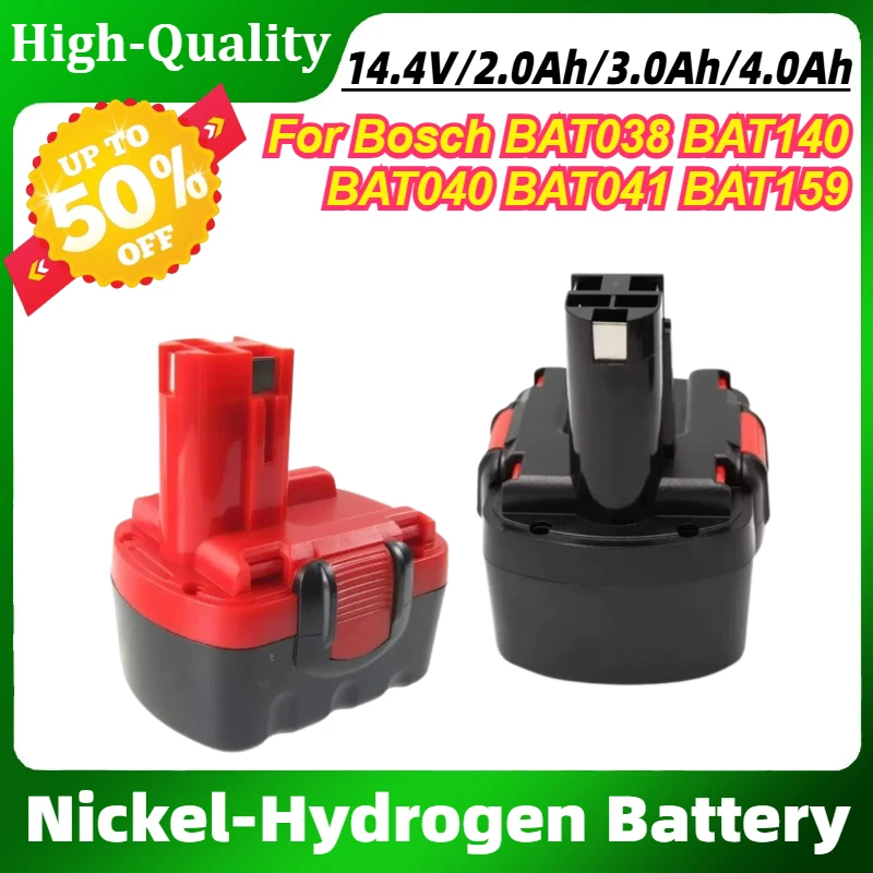 

For Bosch 14.4V Battery BAT038 BAT140 BAT040 BAT041 BAT159 Nickel-Hydrogen Battery Wrench Drill
