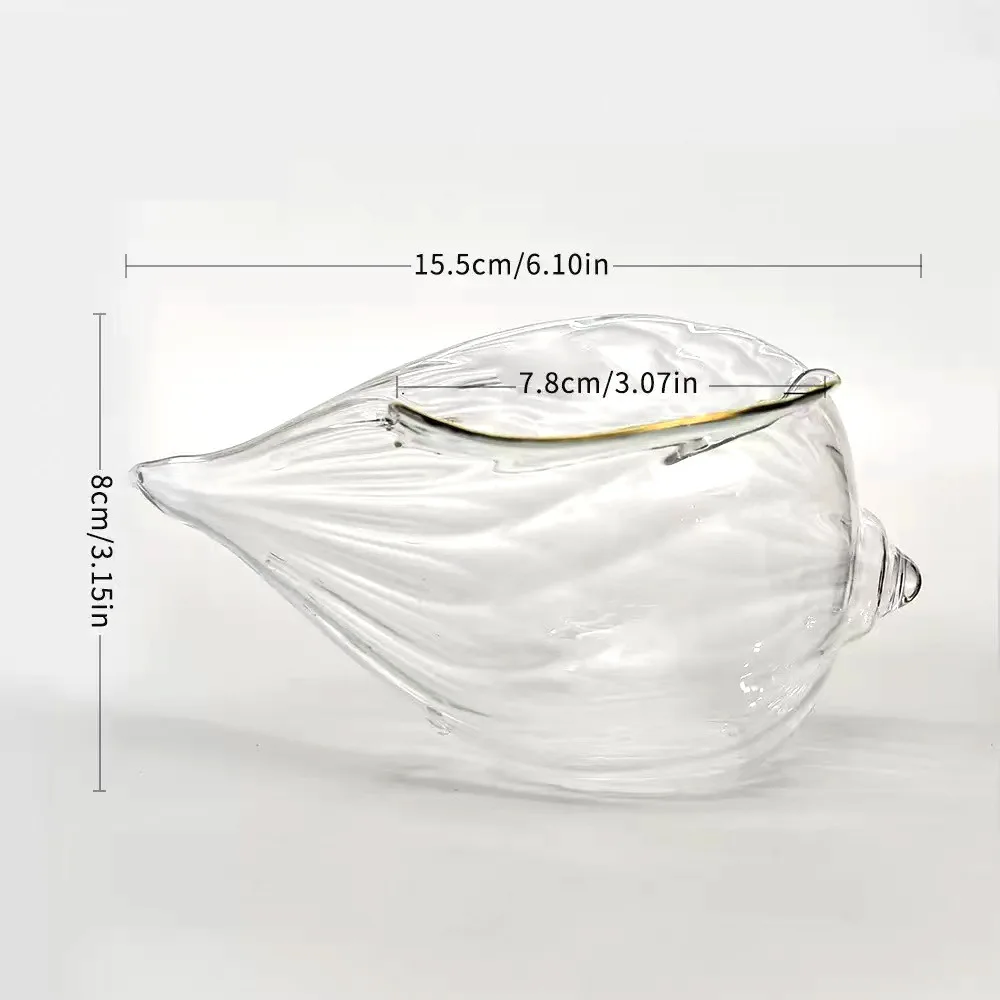 Conch Shaped Cocktail Glasses Cups Personalized Cocktail Glass Cup Shell Cup Atmospheric Wine Glass Premium Glass Cups