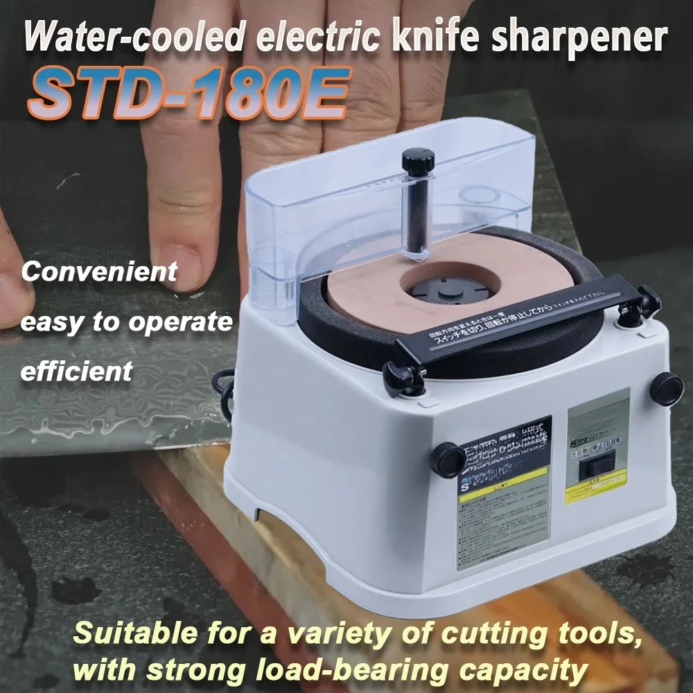 Electric Water-Cooled Knife Sharpener and Grinding Machine for Kitchen Knives, Chisels, Planers, and Shearing Wheel Polishing