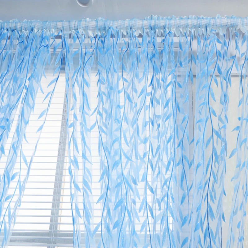 1Pc Voile Solid Sheer Gordijnen Window Curtains For Living Room Bedroom Window Screening Panel Tulle Curtains Rideaux