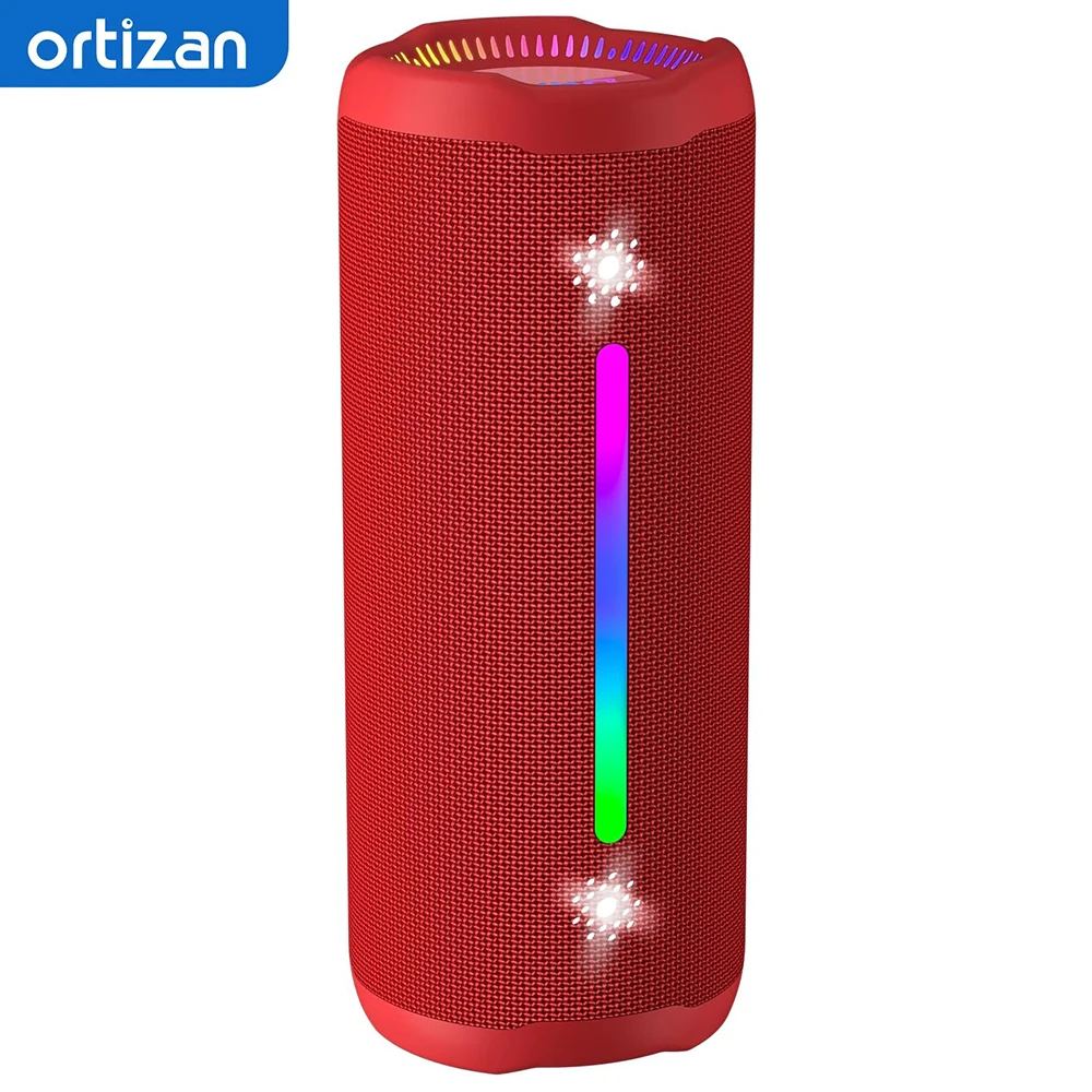 

Ortizan OHAYO-X10Max Outdoor Bluetooth Portable Speakers with Punchy Bass, 360 Degree Sound, IPX7 Waterproof, Dazzling Lights
