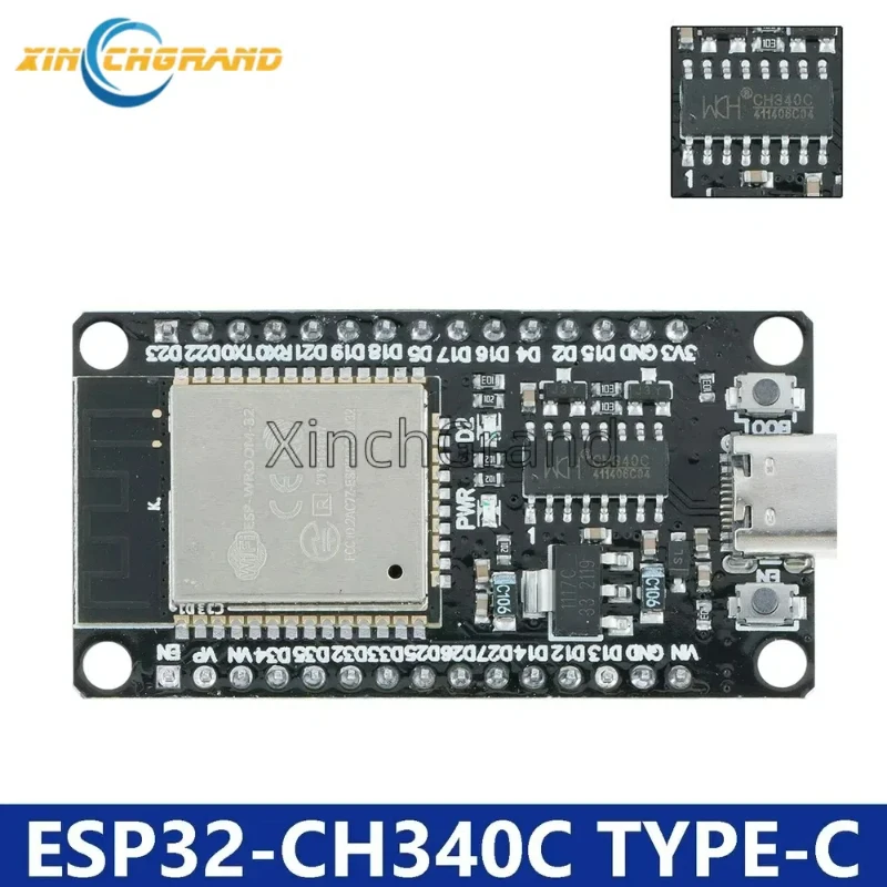 ESP32 Wroom-32 30pin USB CH340C, Wi-Fi+Bluetooth+ESP32 Development Board