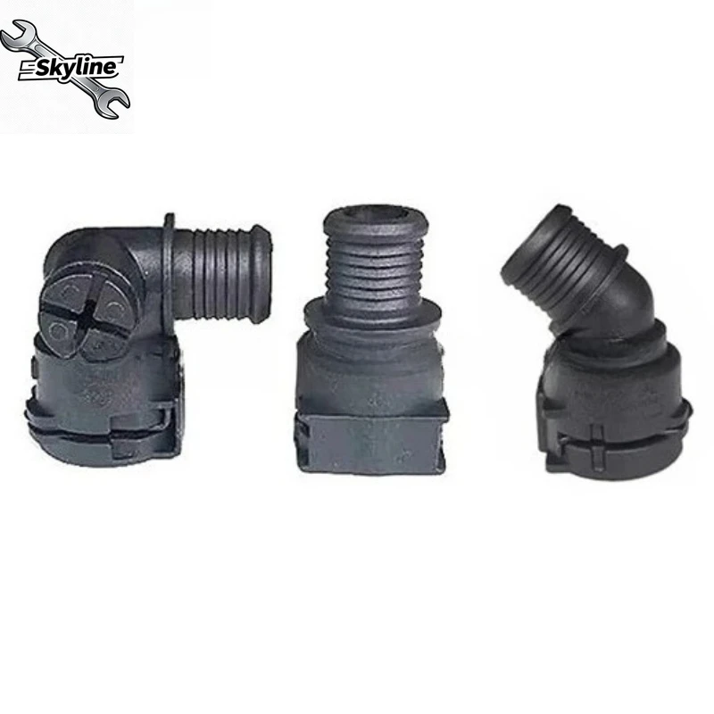 1pc 320I E60 E90 N46 520 engine oil radiator cooling water pipe connector