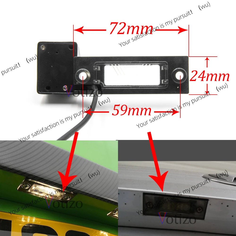 CCD HD AHD Fisheye Rear View Camera For Volkswagen Golf MK4 1997 1998 1999 2000 2001 2002 2003 2004 2005 Car Reverse Monitor