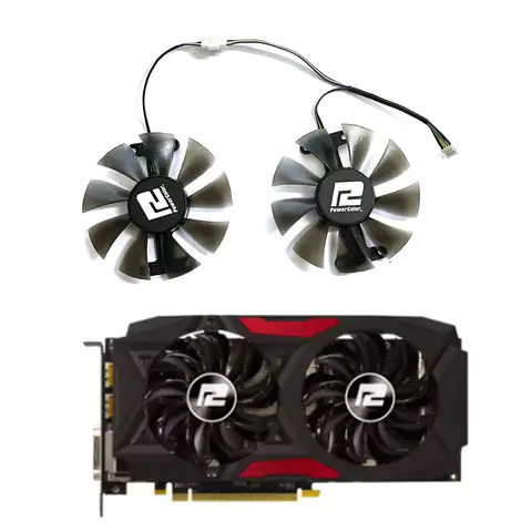 PowerColor Red Devil Radeon RX 470 480 580 그래픽 카드 냉각을위한 새로운 DIY 냉각 팬 85MM 4PIN GA91S2U