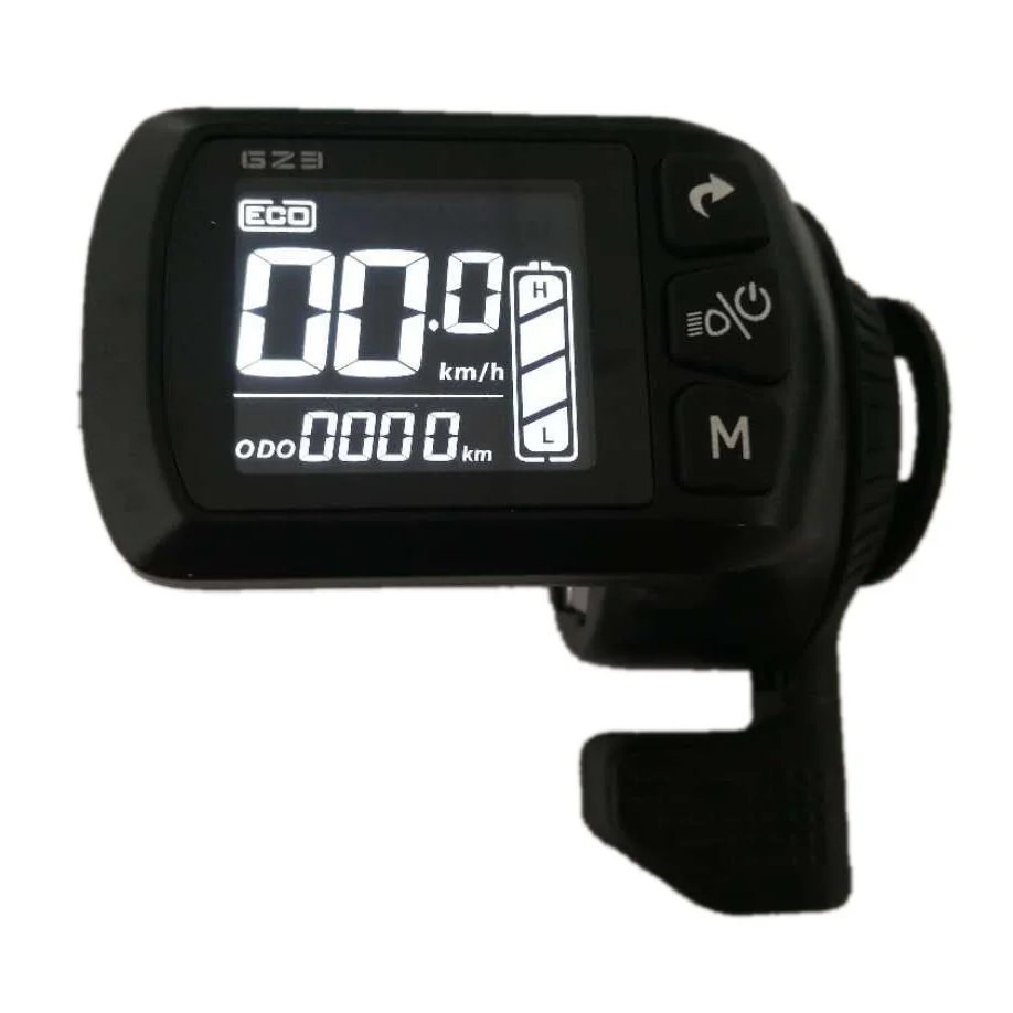 24V 36V 48V 52V 60V Electric Bicycle Bike LCD display With Thumb Shifter Handle For E- Scooter GZ3 Panel Parts