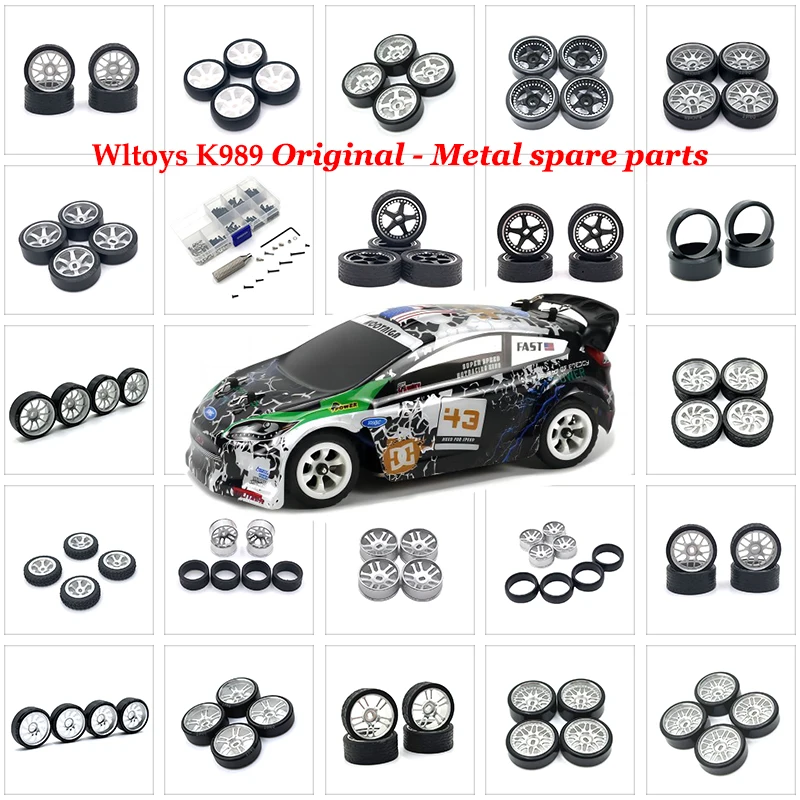 

4pack Lot Upgrade Hard Drift Wheel Tires Compatible with Wltoys 1 28 K989 K969 284131 RC Car Upgrade Parts RC Car Accessories