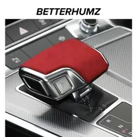 For Audi A4 B9 A5 A6 C8 A7 Q5 FY Q7 4M Q8 Made of Alcantara Wrap Gear Shift Knob Trim Cover Car Interior Tuning Accessories