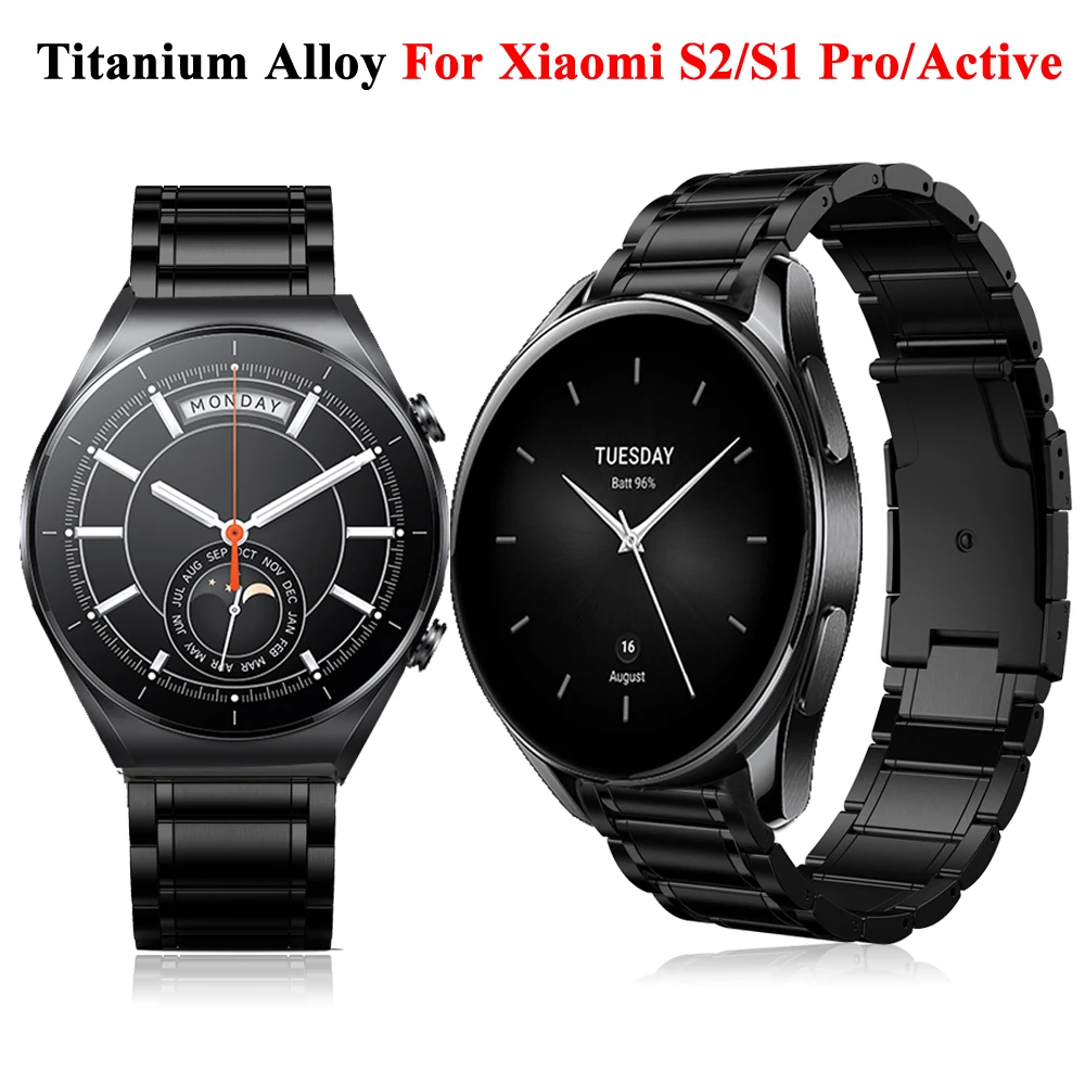 Titanium Alloy Metal Bands 22mm For Xiaomi Watch S2 42 46mm S1 Pro/Active Strap For Mi Watch Global Version Bracelet accessories