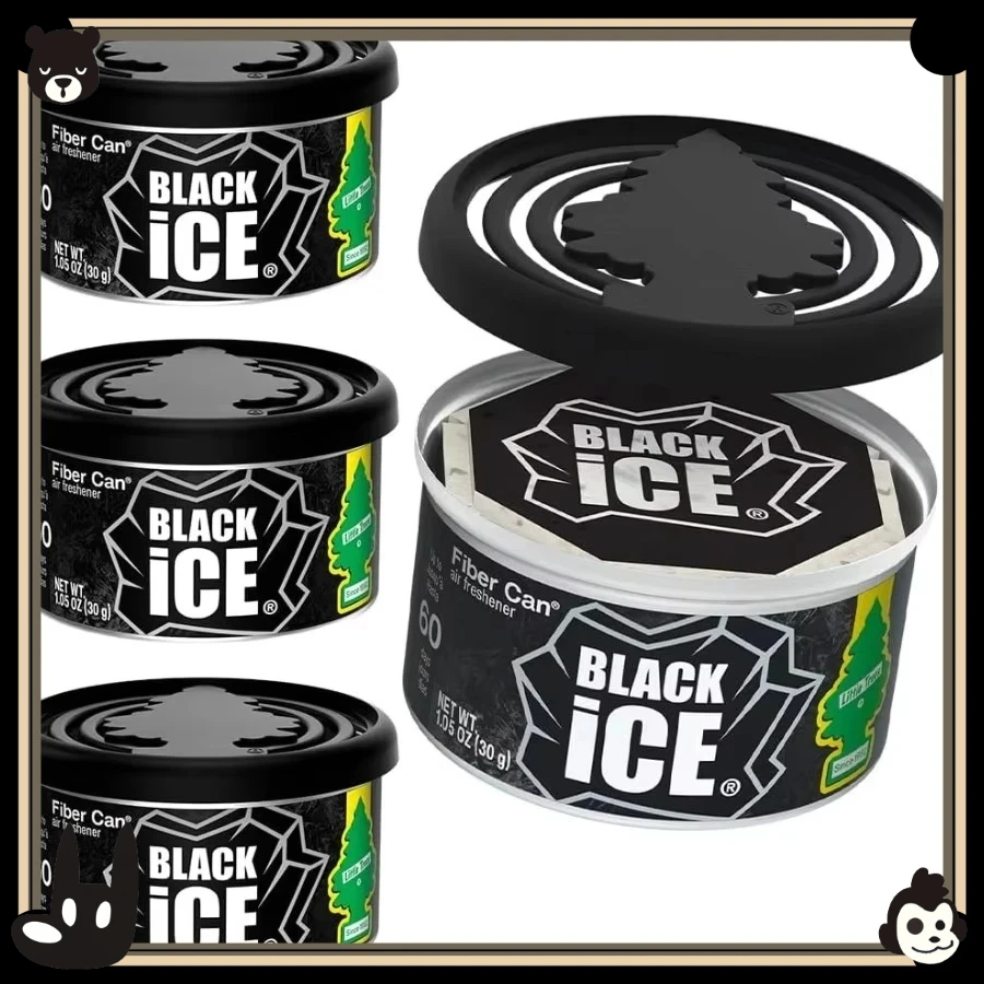 車用芳香剤 |   ファイバーキャンドルは車や家に長続きする香りを提供します |   再生繊維 |   ブラックアイス、4本入り