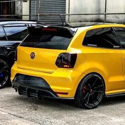 Hot Design for VW Volkswagen POLO 6R Spoiler 2011 To 2018 High Quality ABS Spoiler By Carbon Fiber Black DIY Paint Polo Spoiler